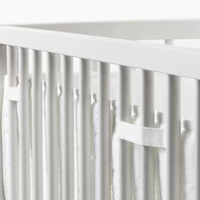 IKEA LEN Bumper pad, white, 60x120 cm (24x47 ") | IKEA Bed linen | Eachdaykart