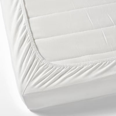 IKEA LEN Fitted sheet for cot, white, 60x120 cm (24x47 "), pack of 2 | IKEA Bed linen | Eachdaykart