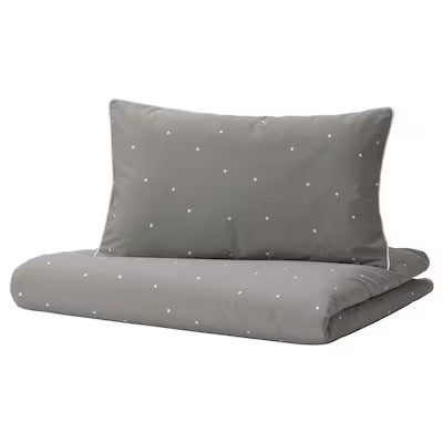 IKEA LENAST Duvet cover 1 pillowcase for cot, dot pattern, 110x125/35x55 cm (43x49/14x22 ") | IKEA Bed linen | Eachdaykart