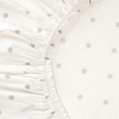 IKEA LENAST Spannbettlaken für Kinderbett, gepunktet/Mond, 60x120 cm (24x47 Zoll) | IKEA Bettwäsche | Eachdaykart 