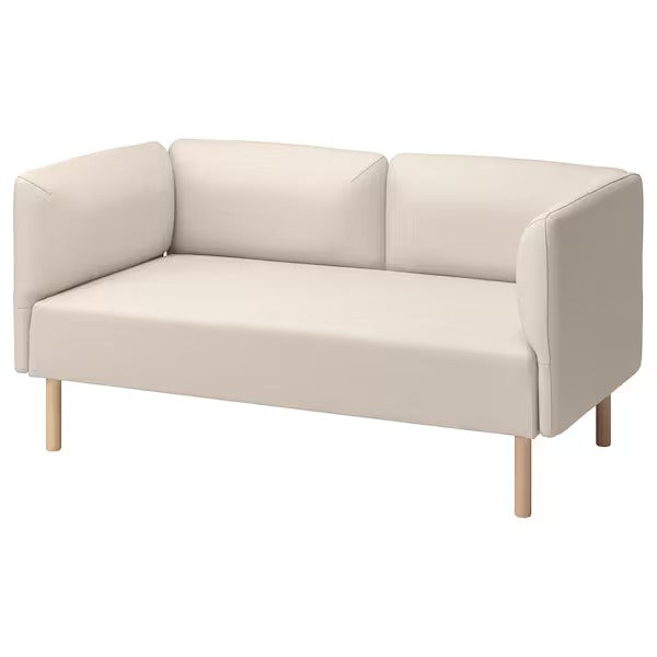 IKEA Lillehem 2 seat modular sofa Vissle beige metal