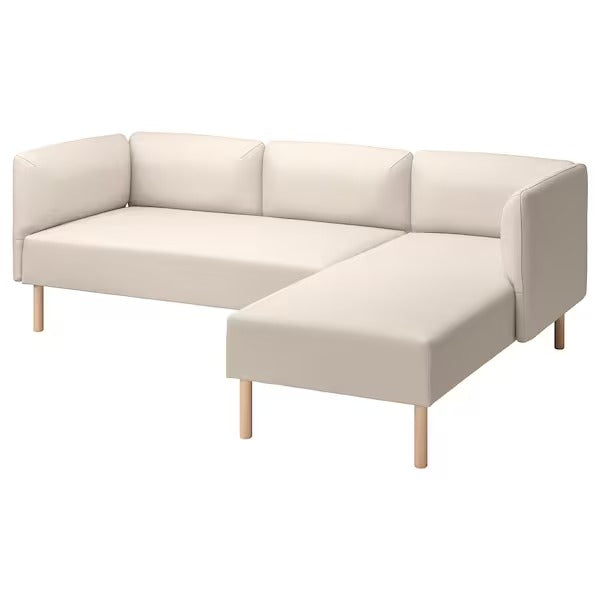 IKEA Lillehem 3 seat modular sofa w chaise longue