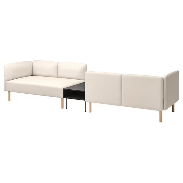 IKEA Lillehem 4 seat modular sofa with side table