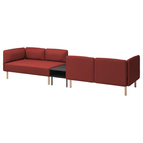 IKEA Lillehem 4 seat modular sofa with side table