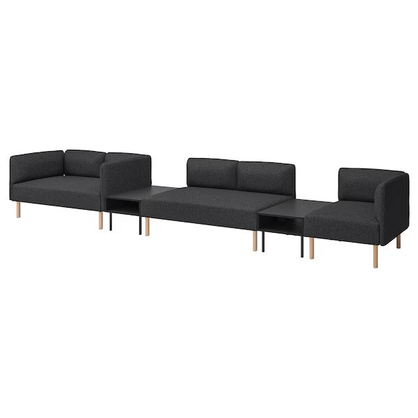 IKEA Lillehem 5 seat modular sofa with side table