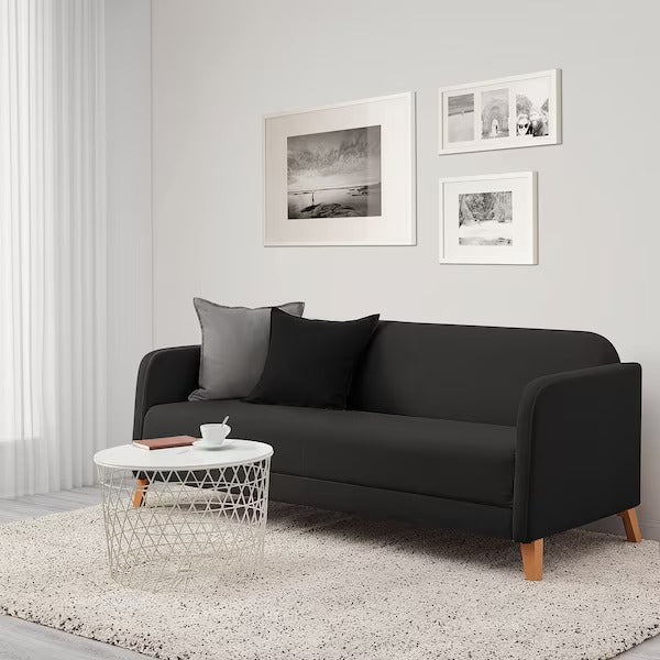 IKEA Linanas 3 seat sofa vissle dark grey