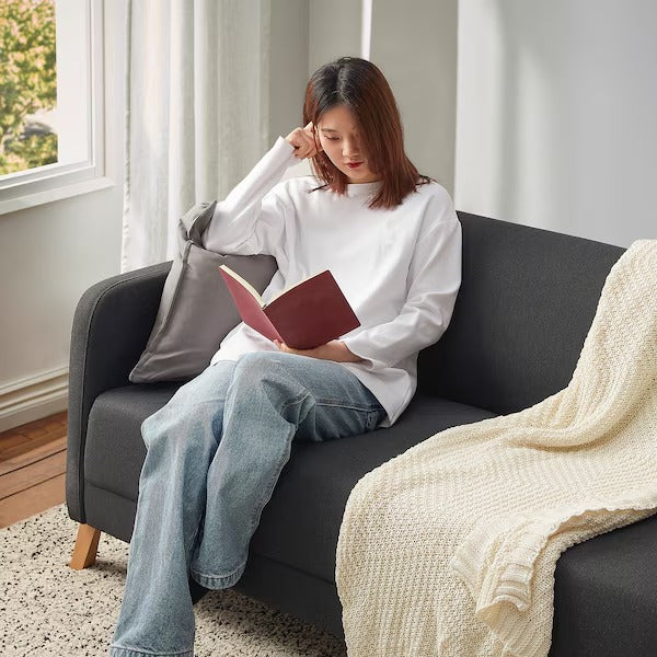 IKEA Linanas 3 seat sofa vissle dark grey