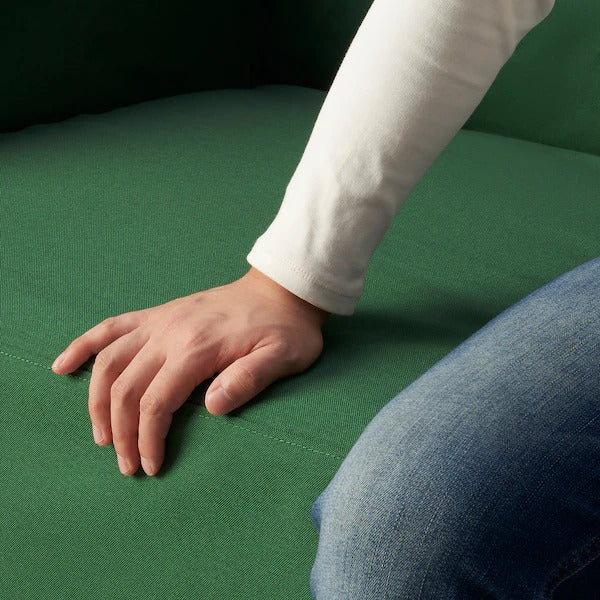 IKEA Linanas sofa protector for 3 seat sofa vissle dark green