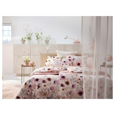 IKEA LONNHOSTMAL Duvet cover and pillowcase, multicolour/floral pattern, 150x200/50x80 cm (59x79/20x31 ") | IKEA Bed linen | Eachdaykart