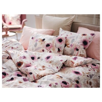 IKEA LONNHOSTMAL Duvet cover and pillowcase, multicolour/floral pattern, 150x200/50x80 cm (59x79/20x31 ") | IKEA Bed linen | Eachdaykart
