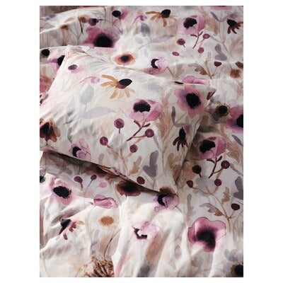 IKEA LONNHOSTMAL Duvet cover and pillowcase, multicolour/floral pattern, 150x200/50x80 cm (59x79/20x31 ") | IKEA Bed linen | Eachdaykart