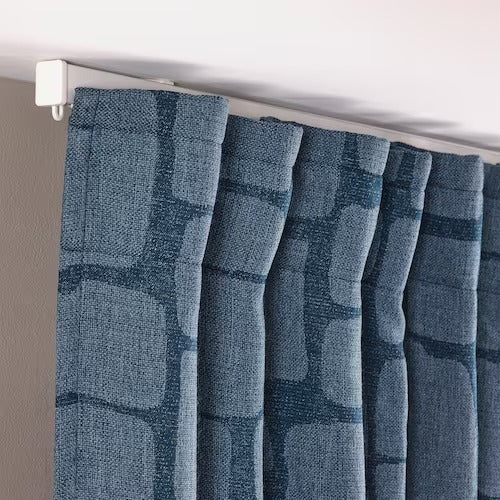 IKEA Lonnstavmal Block out curtains 1 pair blue