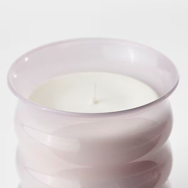 IKEA Lugnare scented candle in glass jasmine pink