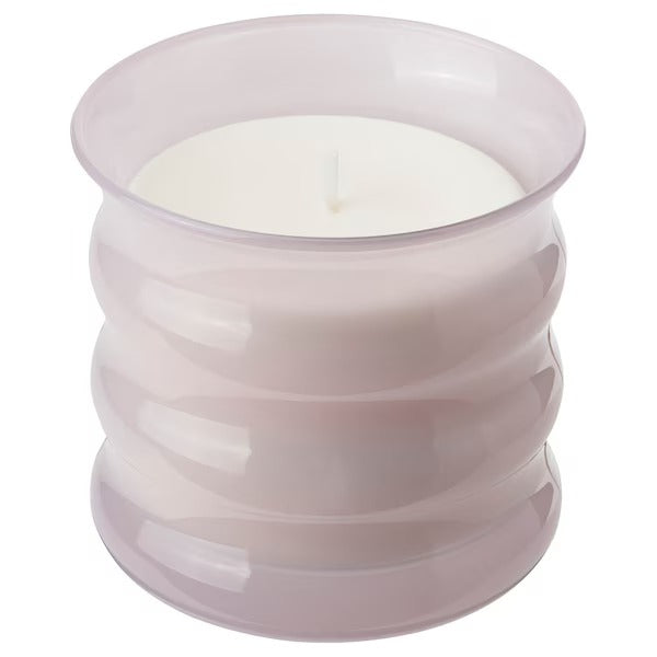 IKEA Lugnare scented candle in glass jasmine pink