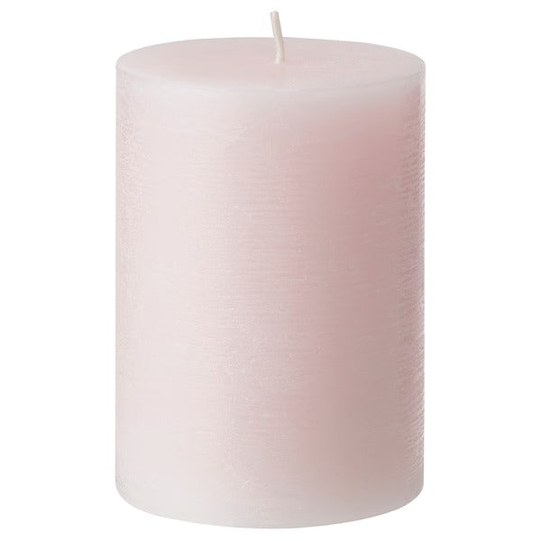 IKEA Lugnare scented pillar candle jasmine pink