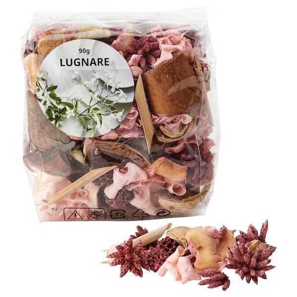 IKEA Lugnare scented potpourri jasmine pink
