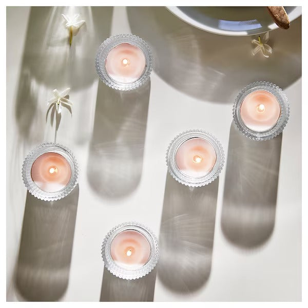 IKEA Lugnare scented tealight jasmine pink