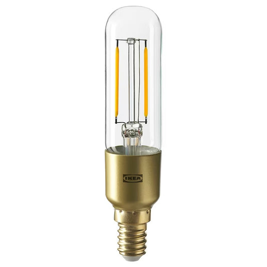 IKEA LUNNOM LED bulb E14 200 lumen, dimmable/tube-shaped clear glass, 25 mm (1 ") | IKEA LED Bulbs | Eachdaykart globla