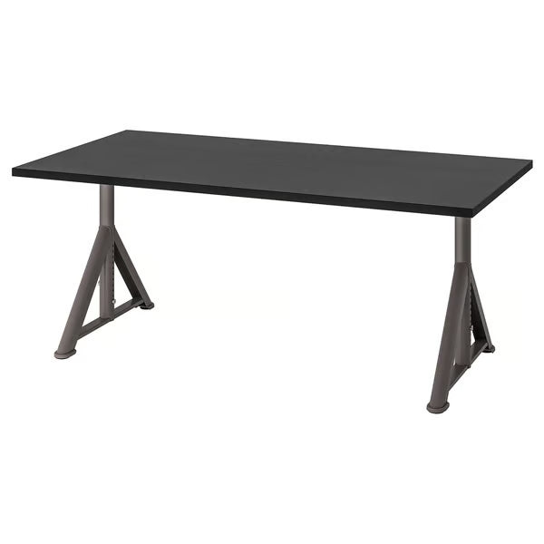 IKEA IDASEN Desk, brown/dark grey, 160x80 cm (63x31 1/2 ")