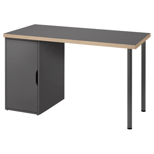 IKEA LAGKAPTEN / ALEX Desk, black-brown/white, 120x60 cm (47 1/4x23 5/8 ")