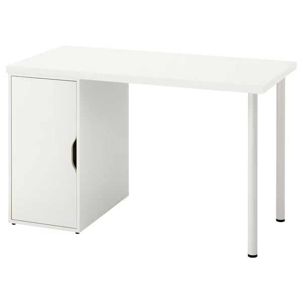 IKEA LAGKAPTEN / ALEX Desk, black-brown/white, 120x60 cm (47 1/4x23 5/8 ")