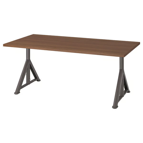 IKEA IDASEN Desk, brown/dark grey, 160x80 cm (63x31 1/2 ")