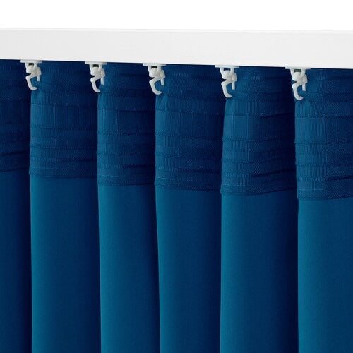 IKEA MAJGULL Block-out curtains, 1 pair, dark blue, 145x250 cm (57x98 ") | IKEA Curtains | Eachdaykart