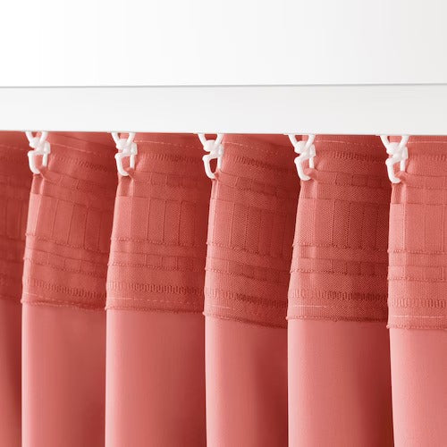 IKEA MAJGULL Room darkening curtains, 1 pair, pink, 145x250 cm (57x98 ") | IKEA Curtains | Eachdaykart