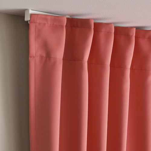 IKEA MAJGULL Room darkening curtains, 1 pair, pink, 145x250 cm (57x98 ") | IKEA Curtains | Eachdaykart