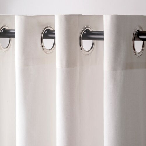 IKEA MERETE Curtains, 1 pair, white, 145x150 cm (57x59 ") | IKEA Curtains | Eachdaykart