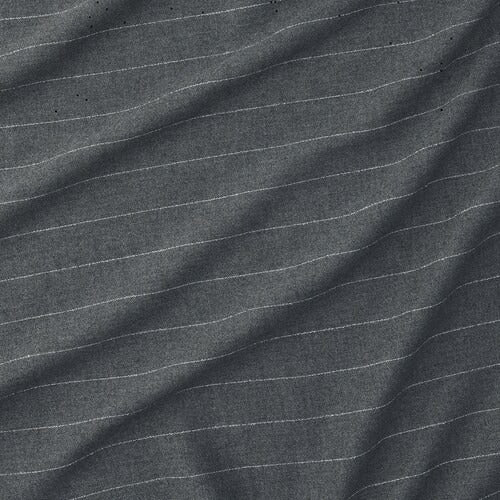 IKEA MILDRUN Curtains, 1 pair, dark grey/striped, 145x250 cm (57x98 ") | IKEA Curtains | Eachdaykart