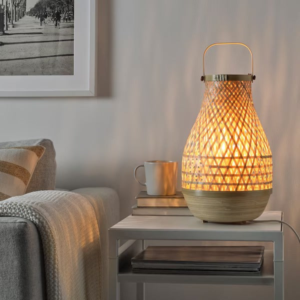 IKEA MISTERHULT Table lamp, bamboo/handmade | IKEA Table Lamps | Eachdaykart