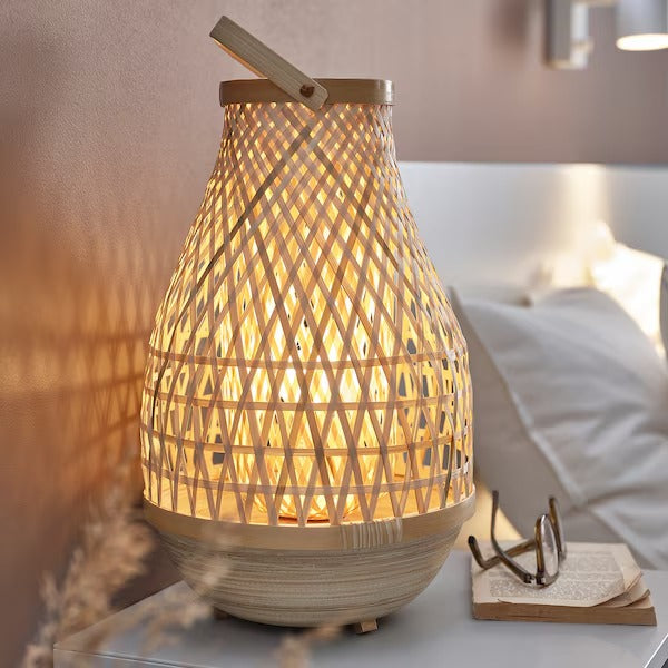 IKEA MISTERHULT Table lamp, bamboo/handmade | IKEA Table Lamps | Eachdaykart