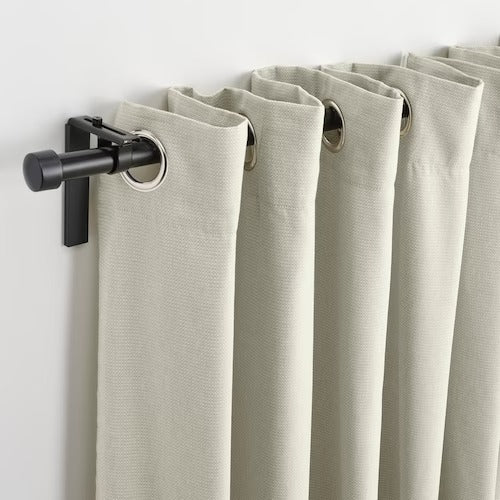 IKEA Moalina Curtains 1 pair green