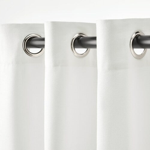 IKEA MOALINA Curtains, 1 pair, white, 145x250 cm (57x98 ") | IKEA Curtains | Eachdaykart