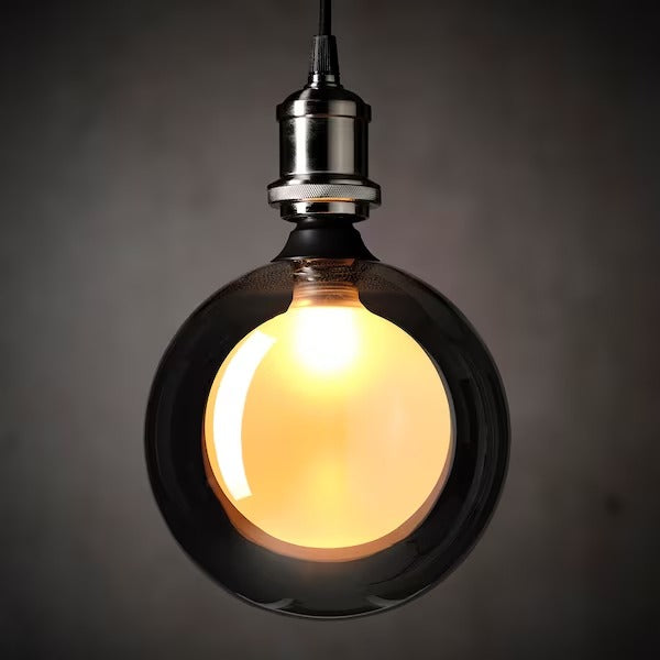 IKEA MOLNART LED bulb E27 100 lumen, double globe grey clear glass | IKEA LED Bulbs | Eachdaykart Global