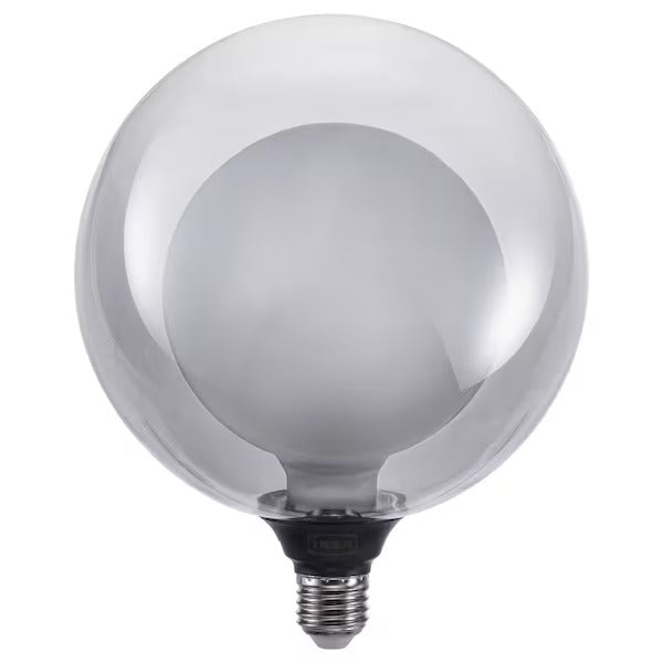 IKEA MOLNART LED bulb E27 100 lumen, double globe grey clear glass | IKEA LED Bulbs | Eachdaykart Global