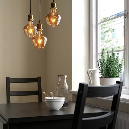 IKEA MOLNART LED bulb E27 120 lumen, bell-shaped brown clear glass | IKEA LED Bulbs | Eachdaykart Global