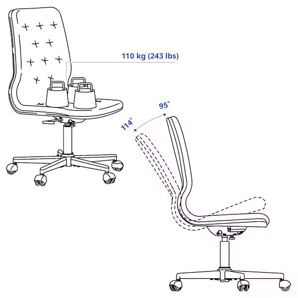 IKEA Mullfjallet conference chair with castors