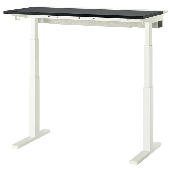 IKEA MITTZON Desk sit/stand, electric white, 120x60 cm (47 1/4x23 5/8 ")