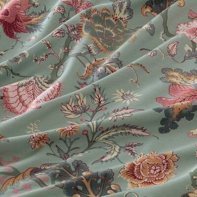 IKEA NASSELKLOCKA Spannbettlaken, hellgrüngrau/mehrfarbig, 80x200 cm (31x79 ") | IKEA Bettwäsche | Eachdaykart