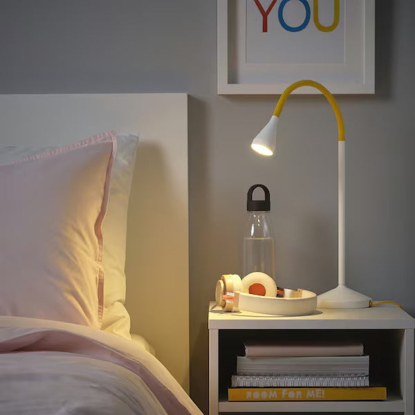 IKEA NAVLINGE LED desk lamp, yellow/white | IKEA Table Lamps | Eachdaykart