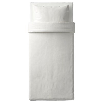 IKEA NATTJASMIN Bettbezug und Kissenbezug, weiß, 150x200/50x80 cm (59x79/20x31 ") | IKEA Bettwäsche | Everydaykart