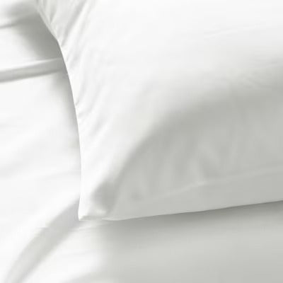 IKEA NATTJASMIN Pillowcase, white, 50x80 cm (20x31 ") | IKEA Bed linen | Eachdaykart