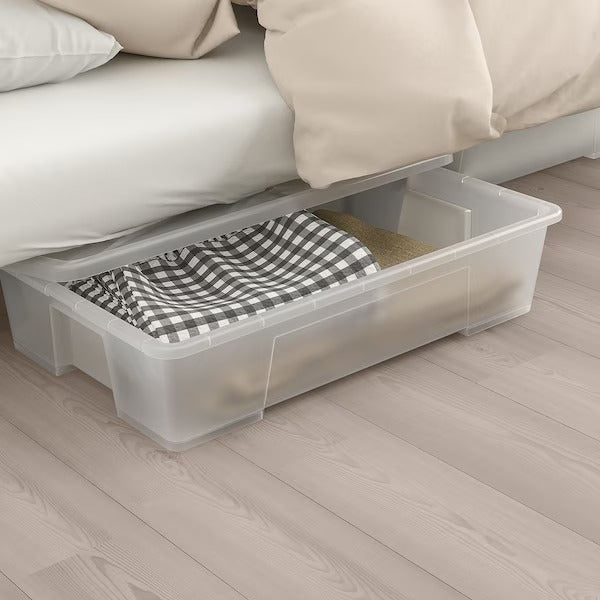 IKEA Nyhamn 3er-Schlafsofa mit Taschenfederkernmatratze Knisa graubeige