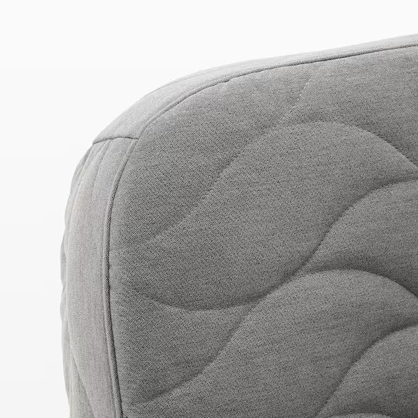 IKEA Nyhamn 3er-Schlafsofa mit Taschenfederkernmatratze Knisa graubeige