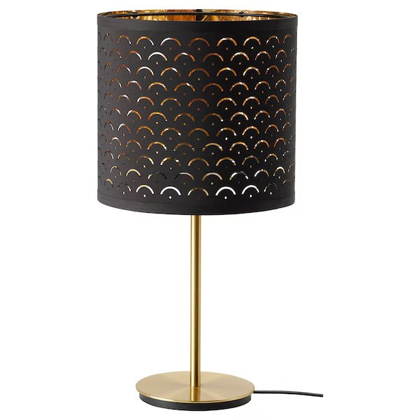 IKEA NYMO / SKAFTET Table lamp, black brass/brass | IKEA Table Lamps | Eachdaykart