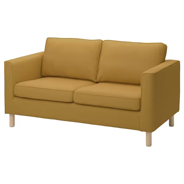 IKEA Parup 2 seat sofa vissle yellow brown