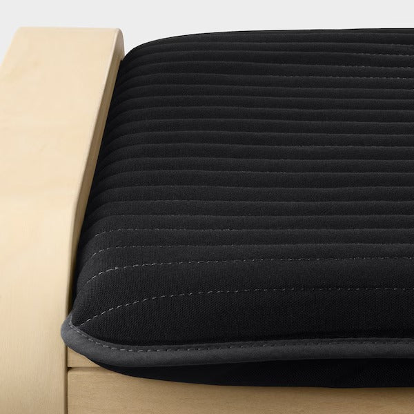 IKEA Poang Fußhocker Birkenfurnier Knisa schwarz