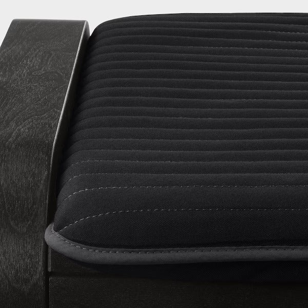 IKEA Poang Fußhocker schwarzbraun knisa schwarz